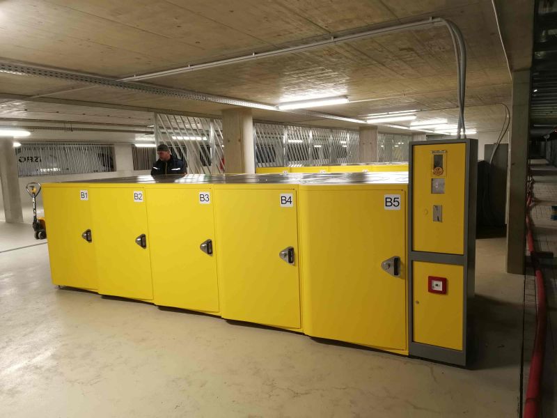 Bike Box - Brandýs nad Labem, parkovací dům P+R